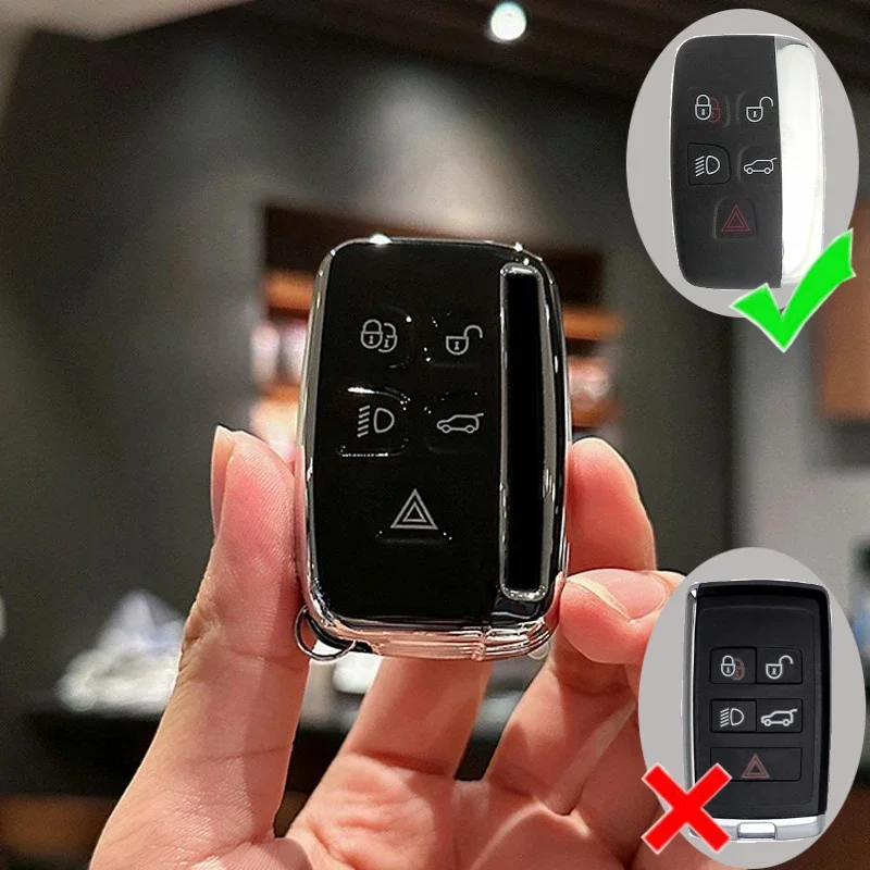 TPU Car Key Case Cover for Land Rover A9 Range Rover Sport Evoque Freelander Discovery 4 for Jaguar XE XJ XJL XF Accessories