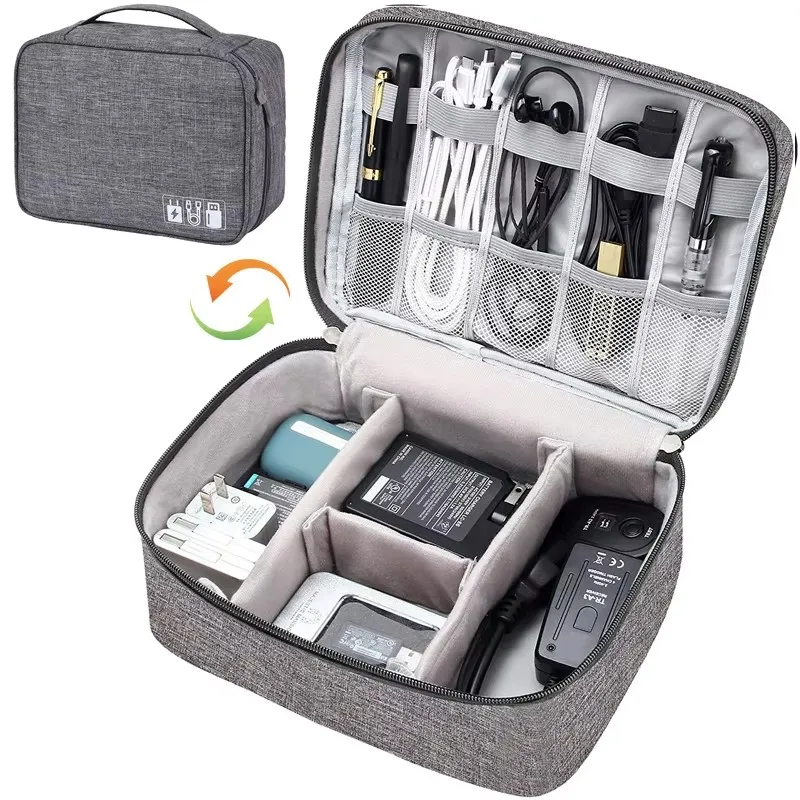Travel Cable Storage Bag Portable WaterProof Digital Electronic Organizer USB Data Line Charger Plug Storage Bag Cable Organizer