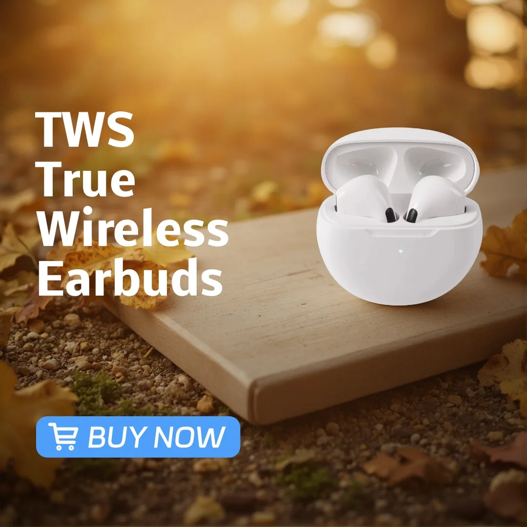 TWS True Wireless Earbuds Half In Ear Bluetooth Headphones Touch Control HiFi Stereo Sport Earphones For Android IOS