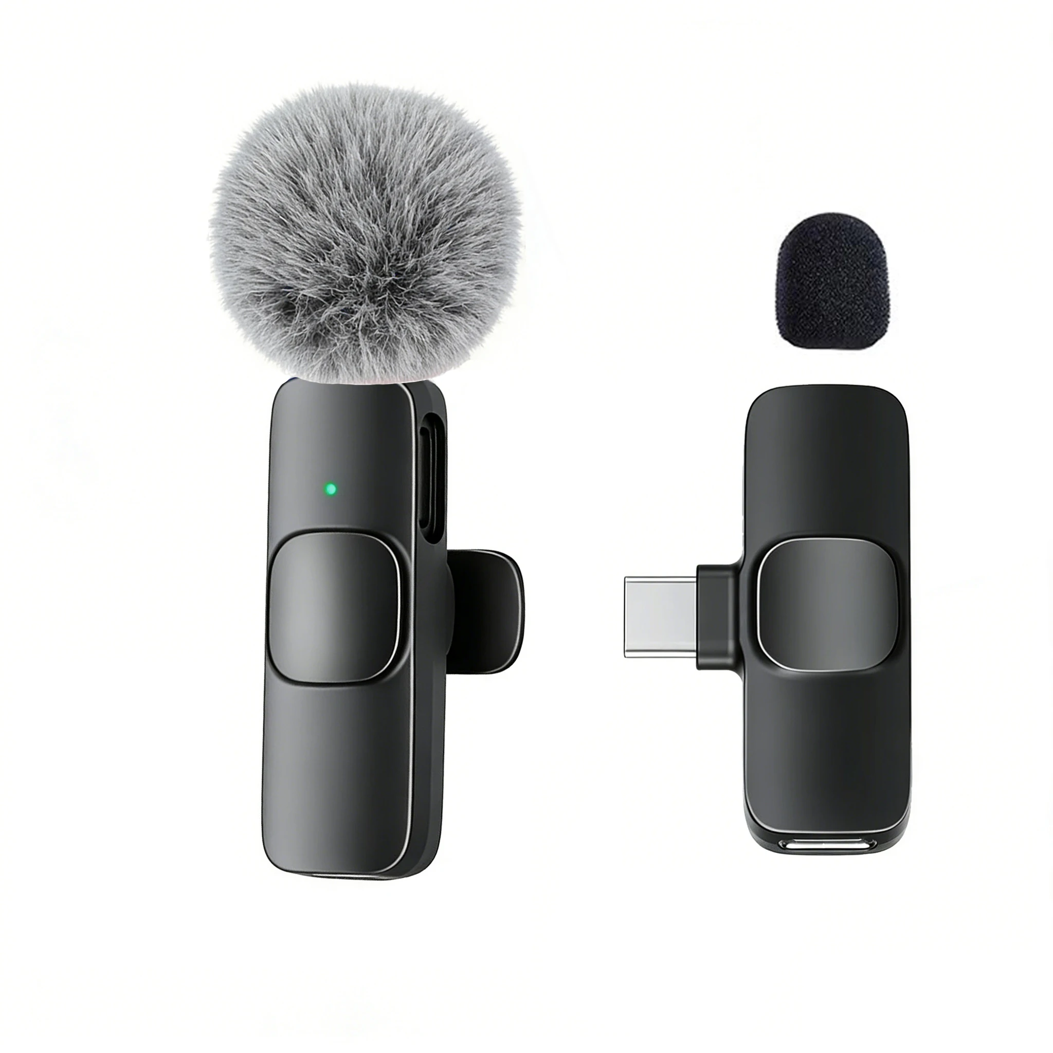 Type-C Port Professional Wireless Lavalier Microphone for Smartphones, Computers, Tablets, Plug and Play