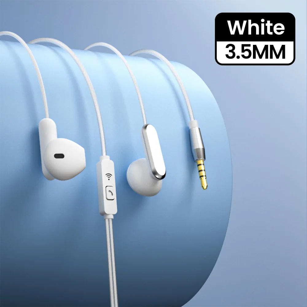 Type-C/3.5mm Wired Headphones In Ear Wired Earphones With Microphone Headsets for iphone 15 16 Samsung HiFi Wired Earbuds
