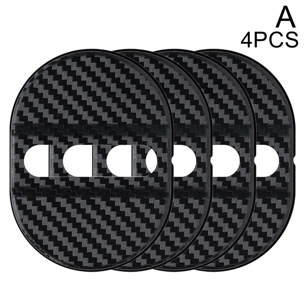 Universal Car Door Lock Protective Cover 4PCS Self-adhesive Car Decorative Accessories Car Door Lock Anti Rust Sleeve