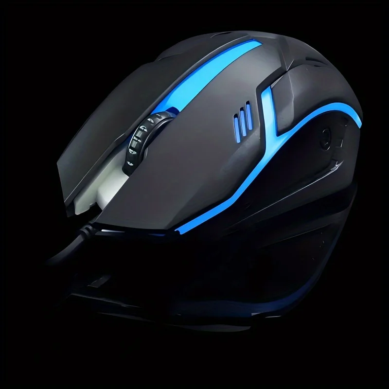 Wired Gaming Mouse with RGB Backlight, USB-Powered, Ergonomic Design for PC and Laptop - Perfect for E-Sports and Office Use
