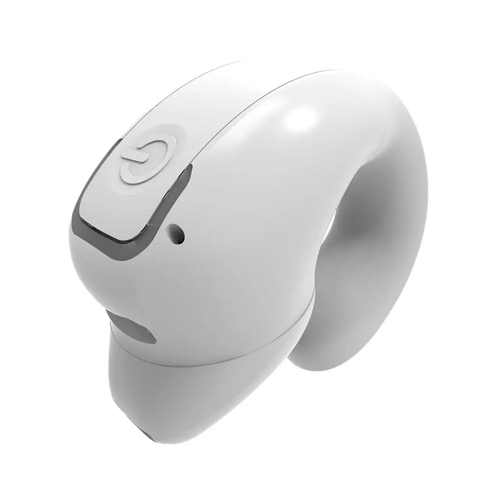 Wireless Bluetooth Earphones Bone Conduction Handsfree Earbuds TWS HIFI Stereo Single Ear Clip With Mic Noise Reduction