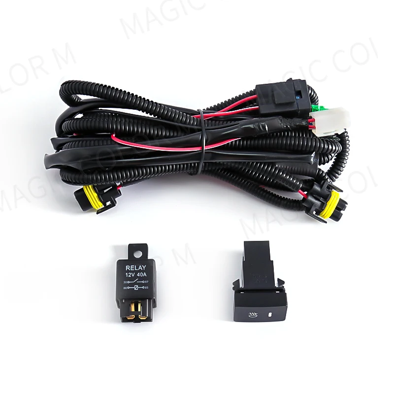 Wires Harness For Car Fog Light Socket Switch Indicator for Toyota Honda Nissan Mitsubishi Ford Suzuki Kia Car Accessories 12V