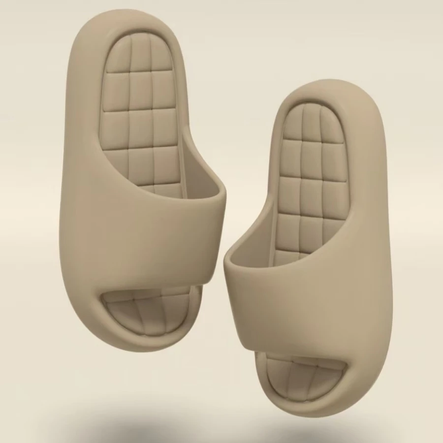 Women's Slippers Cool Summer Soft Sole Fashion Indoor Non Slip Open Toed Breathable House Comfy Men Bedroom Shoes