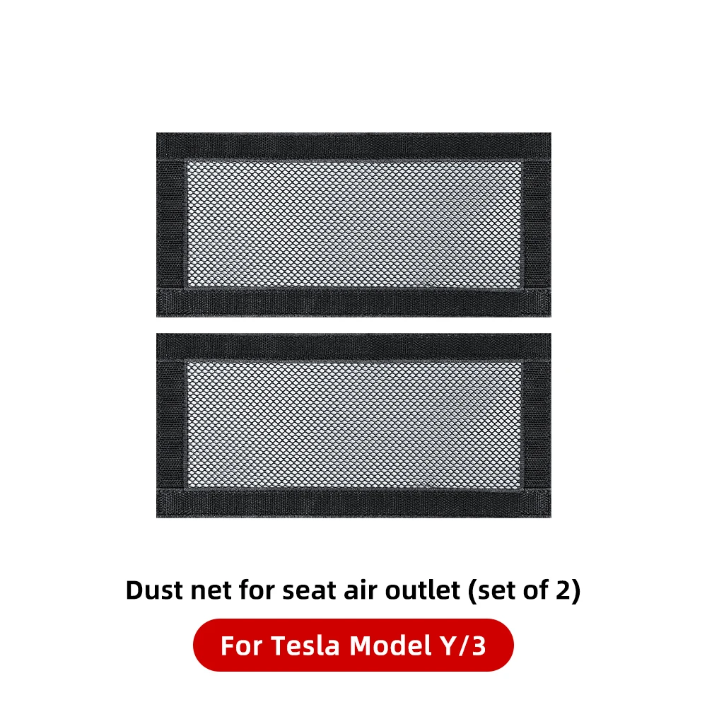 YZ For Tesla Model 3 Y Air Vents Cover Under Seat Outlet Protector Anti-blocking Dust Mesh 2021-2025 Interior Car Accessories