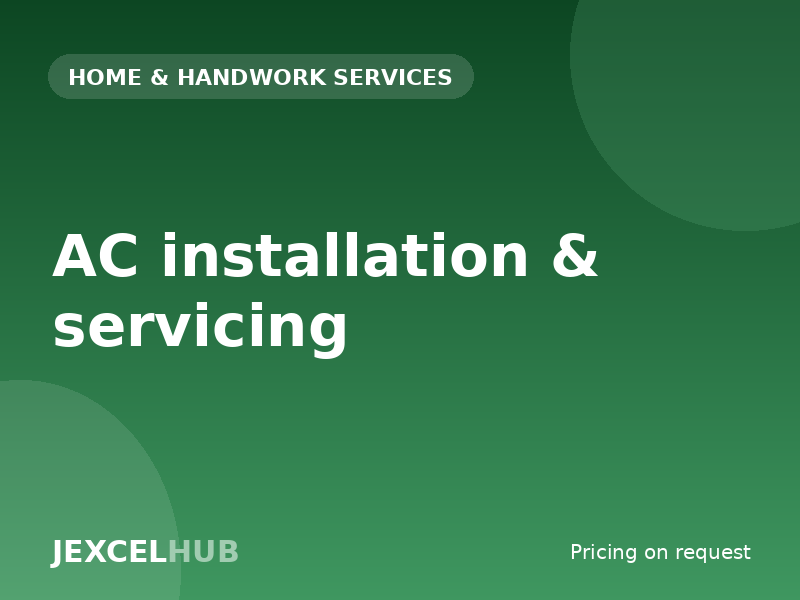 AC installation & servicing