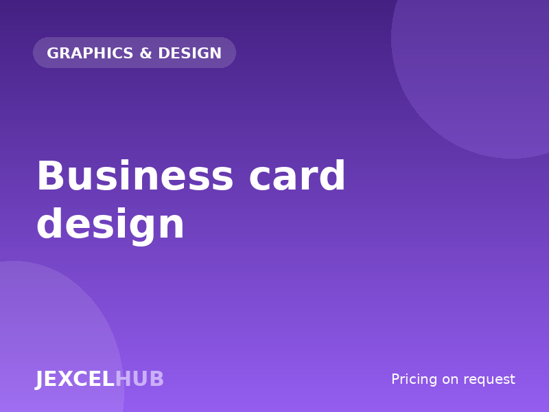 Business card design
