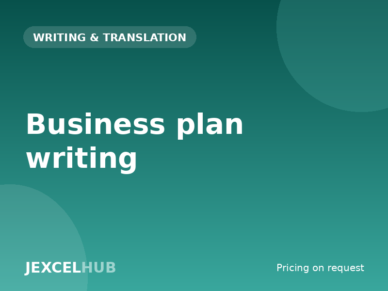 Business plan writing