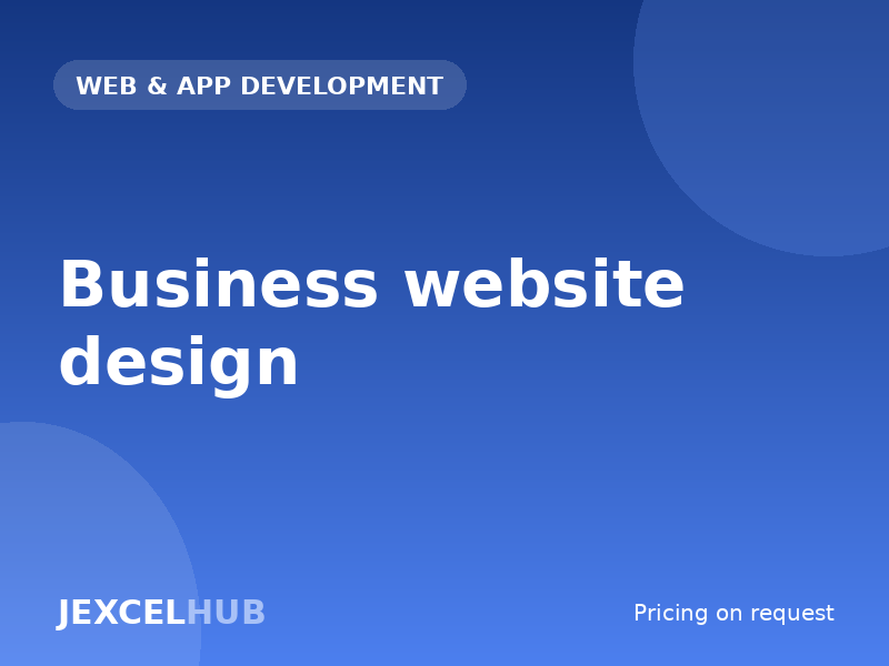 Business website design