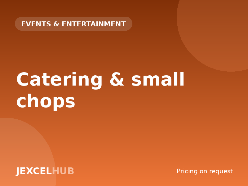 Catering & small chops