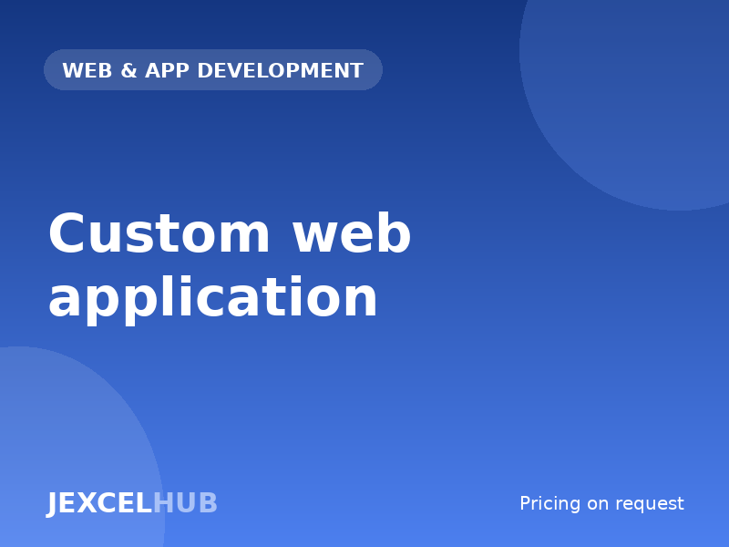 Custom web application