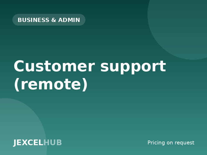 Customer support (remote)