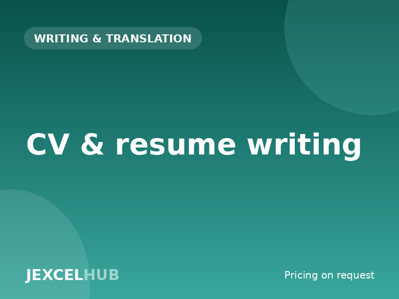 CV & resume writing