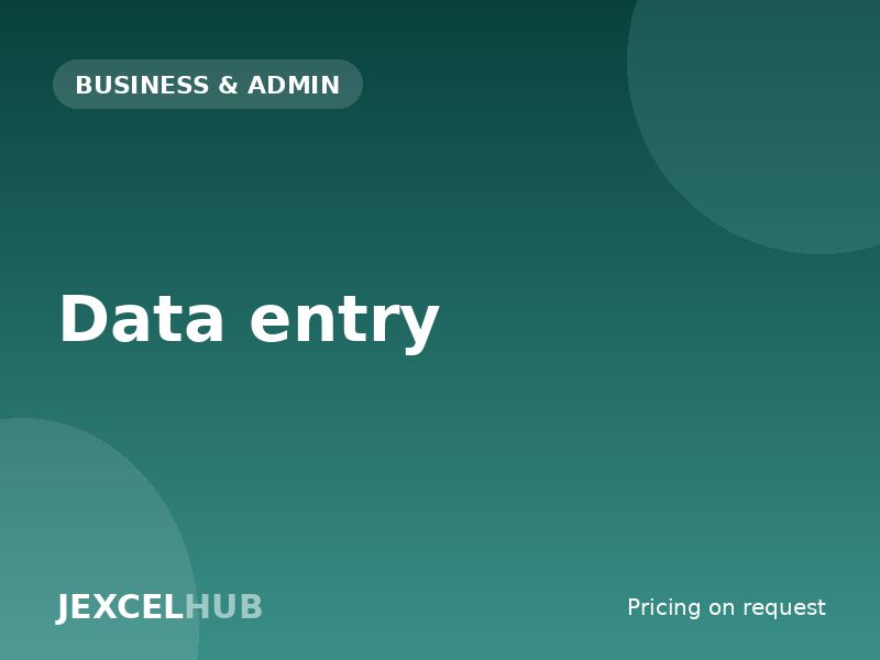 Data entry