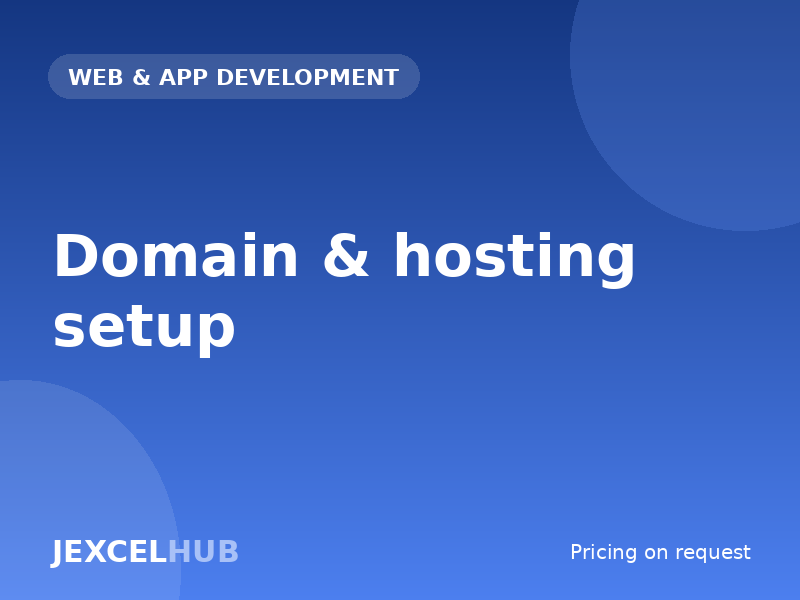 Domain & hosting setup