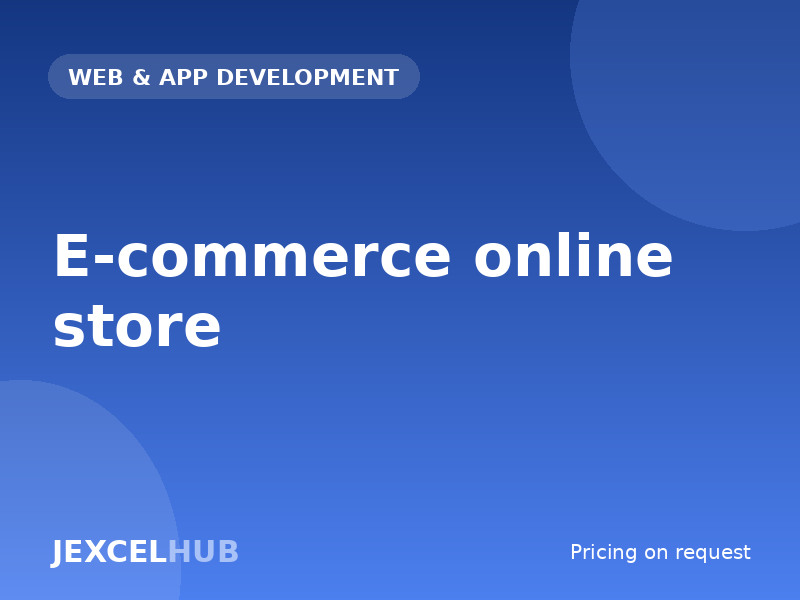 E-commerce online store