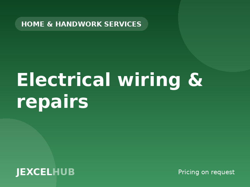 Electrical wiring & repairs