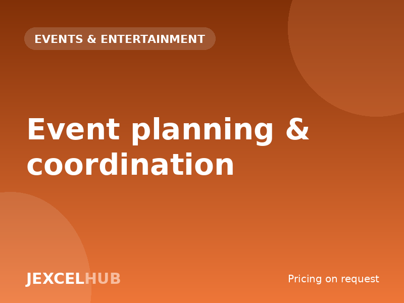 Event planning & coordination