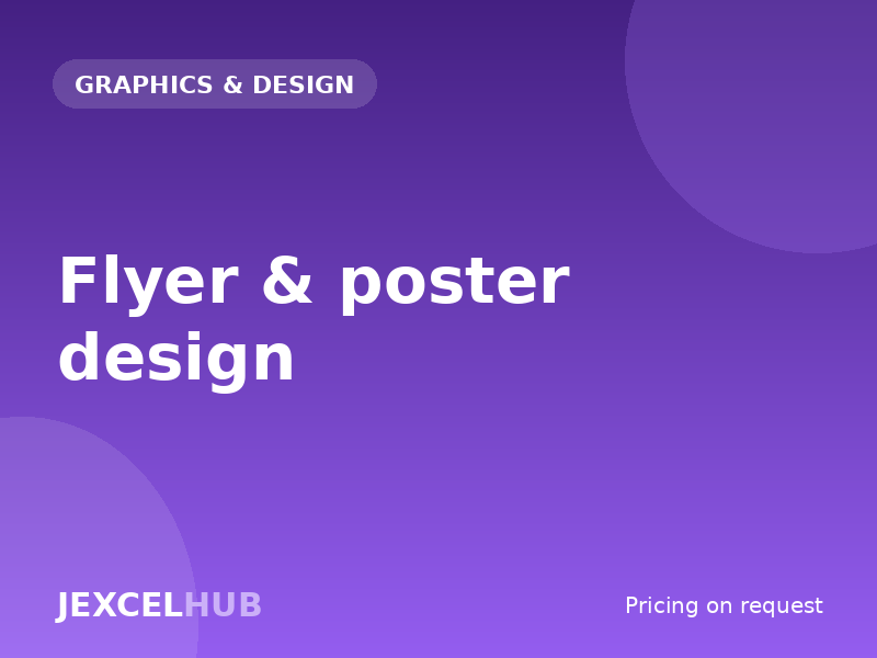 Flyer & poster design