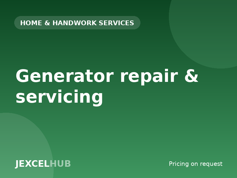 Generator repair & servicing
