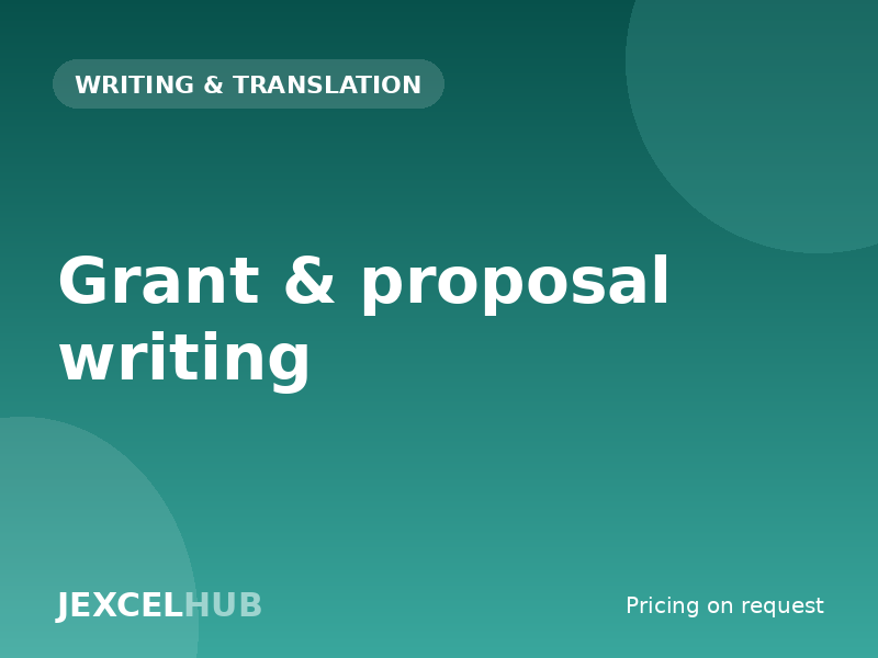 Grant & proposal writing