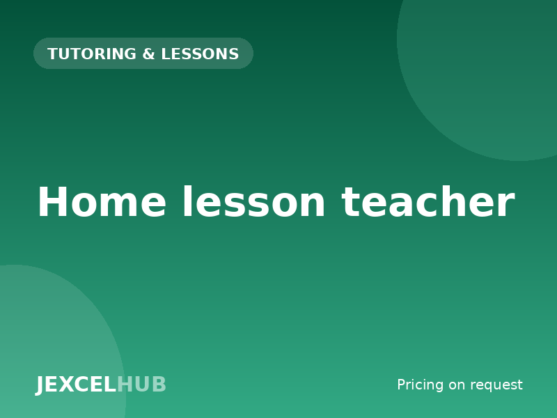 Home lesson teacher