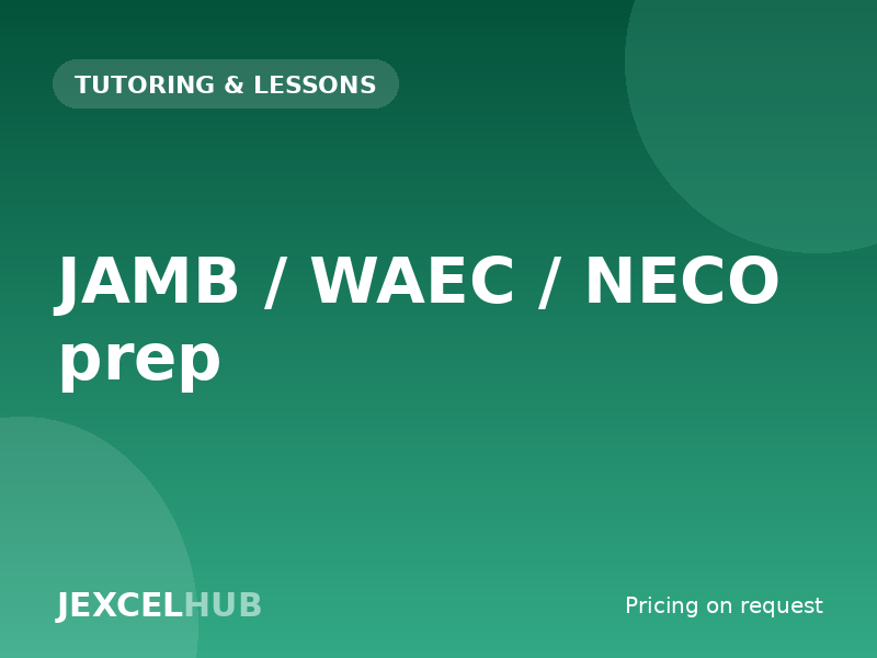 JAMB / WAEC / NECO prep