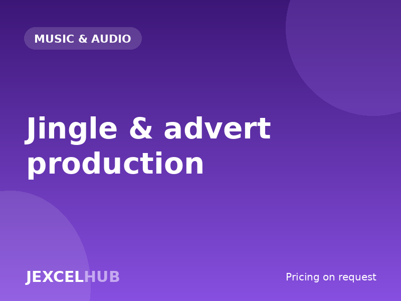 Jingle & advert production