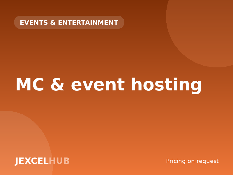 MC & event hosting