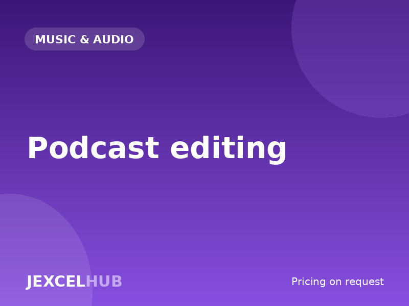 Podcast editing