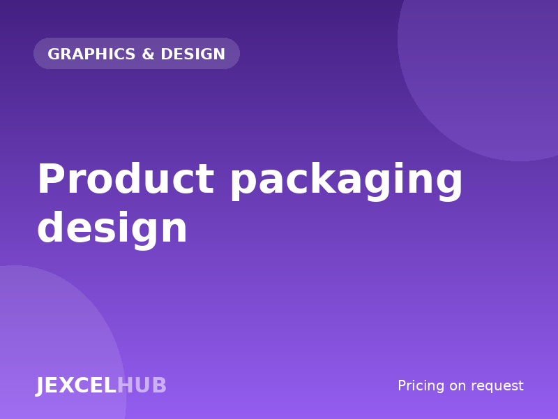 Product packaging design