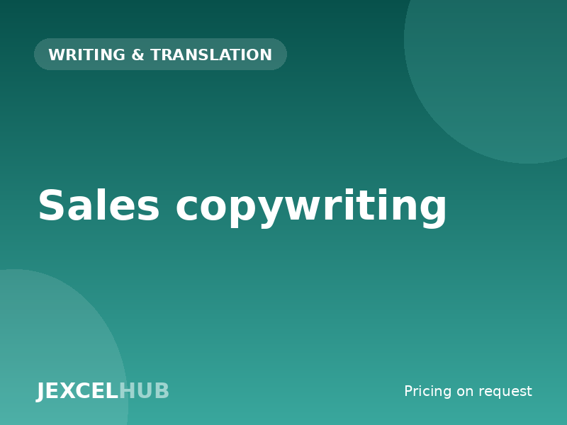 Sales copywriting