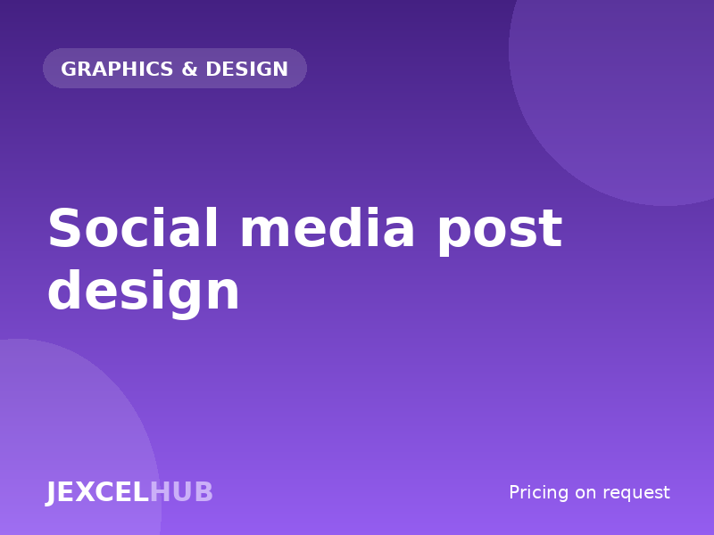 Social media post design