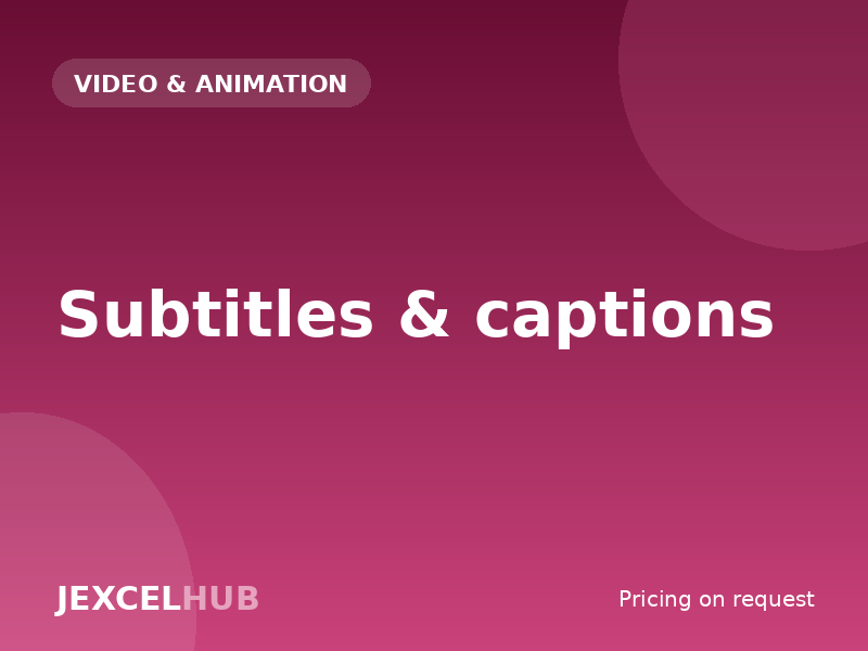 Subtitles & captions