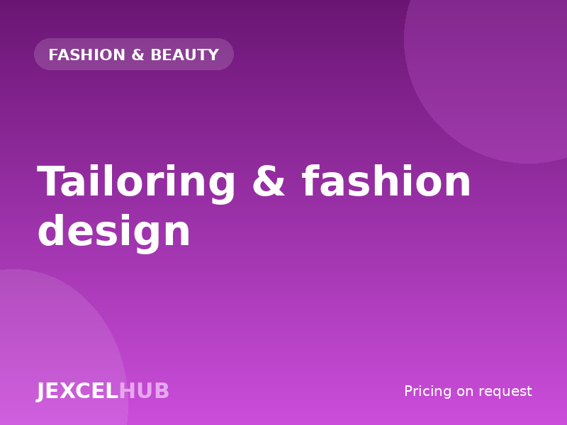 Tailoring & fashion design
