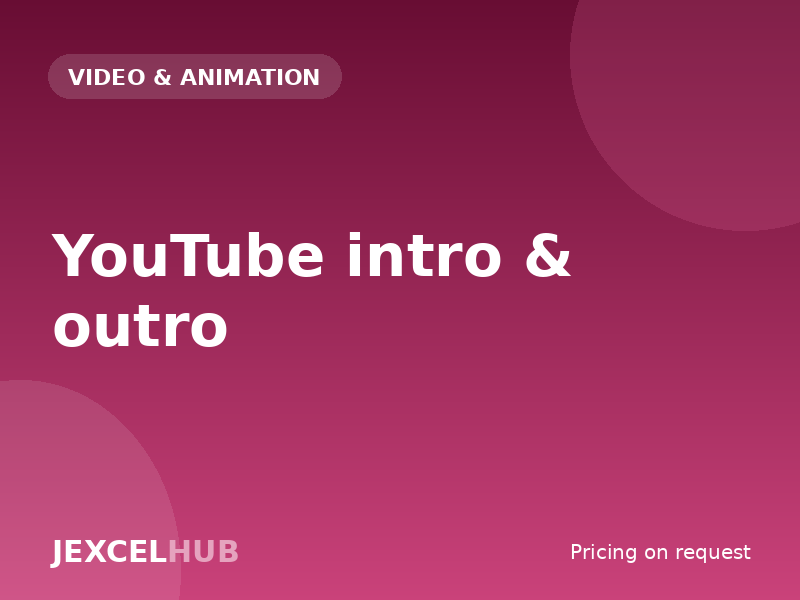 YouTube intro & outro